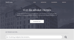 Desktop Screenshot of judicium.no